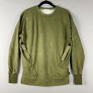 Kollar The Signature Pullover Sweatshirt Mens Small Green Zip Pockets Casual